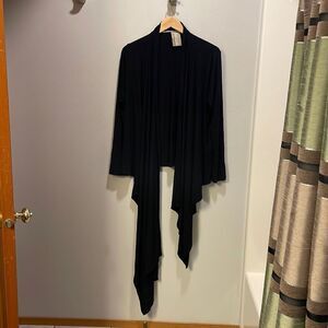 Dolan woman’s black long sleeve wrap shirt